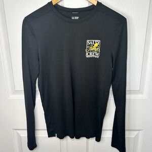 Salty Crew Kids‎ XL Black Long Sleeve Graphic Tee Octopus Find Refuge Sea